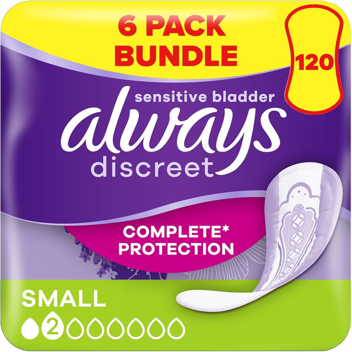 Incontinence Pads Women, Normal, Absorbency 3 or 4, 96 Sanitary Towels (24 X 4 Packs), Complete Protection for Bladder Weakness Pads Women, Odour Neutraliser