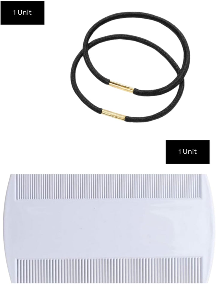 Vosene Kids Head Lice Repellent Treatment Bundle - Vosene Shampoo 3 in 1 250Ml & Conditioner Defence Spray 150Ml + 1 Nit Comb & 1 Hair Tie for Head Lice Treatment.