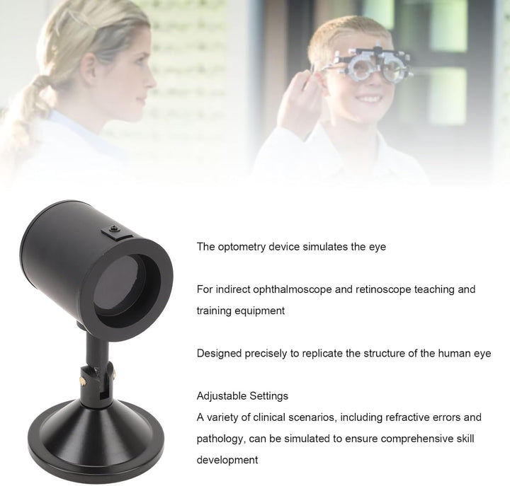 Optometry Simulation Eye, Portable Practice Device for Refractive Examination and Retinoscopy Provides Hands on Learning for Students and Professionals