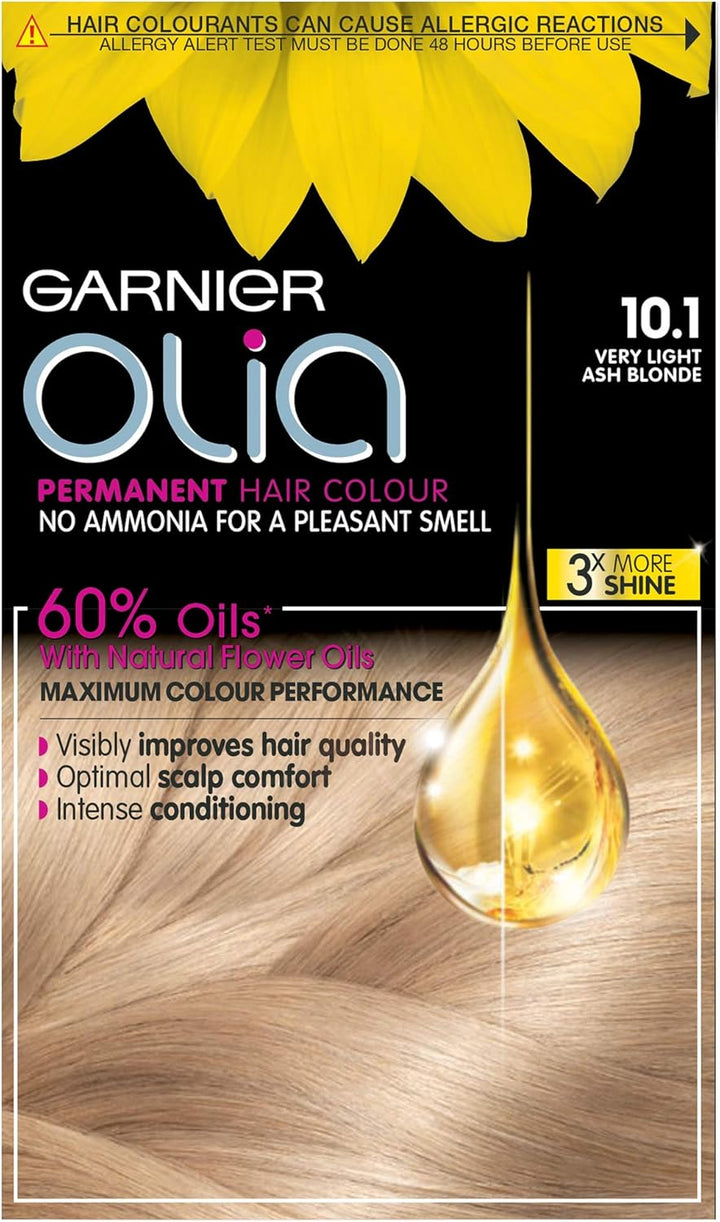 Garnier  5.0 Brown, Oil-Powered, No-Ammonia. 100% Grey Coverage. Luminous, Long-Lasting, Vibrant Brown Hair Color with Exceptional Shine and a Healthy, Nourished Feel.