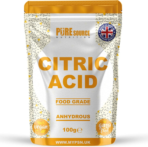 Citric Acid Bath Bombs, Food Flavouring, Preserving, Cleaning & Descaling | 100% Pure | for Organic Production, GMO Free (100G)