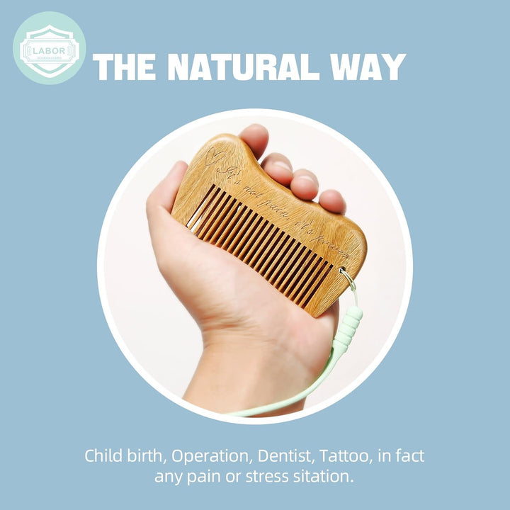 Labour/Birthing Comb for Labor and Delivery Essentials, Natural Pain Relief, Acupressure Tool for Pain Management and Anxiety for Women