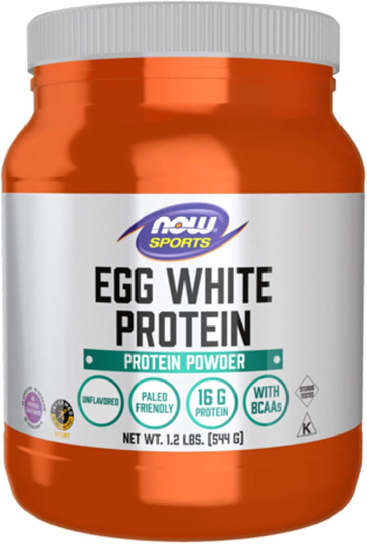 Foods, Egg White Protein (Eiklar Protein), Neutral in Taste, 544 G Protein Powder, Laboratory Tested, Gluten Free, Vegetarian, Soy Free, No Genetic Engineering, No Sugar