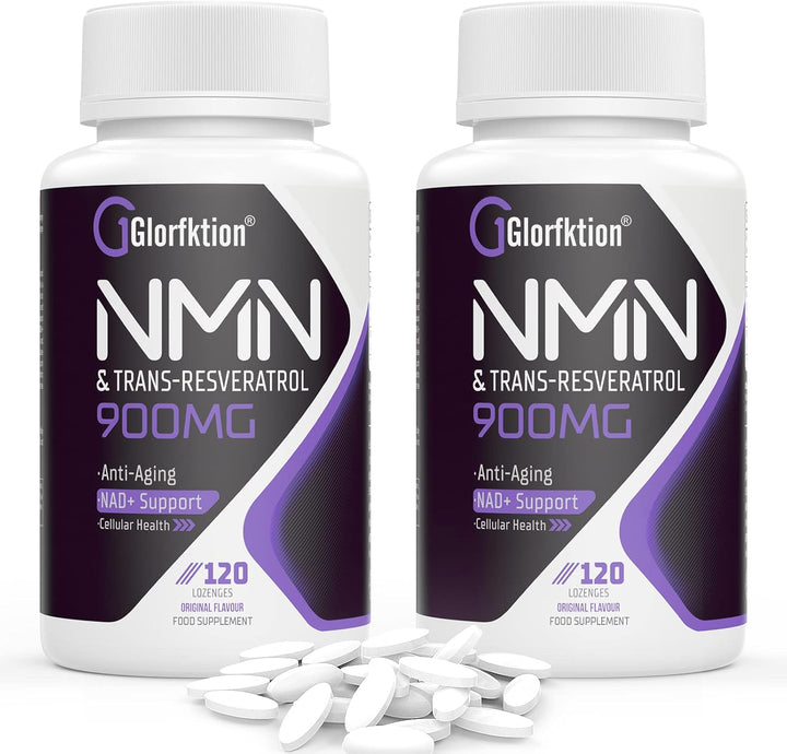 Trans-Resveratrol & NAD+ 900Mg, Enhanced with Black Pepper for Max Absorption, 120 Fast-Acting Lozenges for 4 Month Supply (120 Count (Pack of 1))