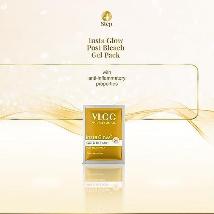 Insta Glow Gold Bleach with Gold Oxide for Glowing & Radiant Fairness 60Gm