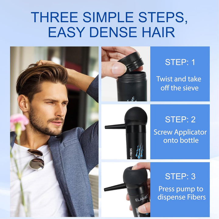 Hair Fiber Applicator Pump Sprayer, Hair Thickening Spray Application Atomizer for Hair Building Fibers Hair Thickening Spray Hair Powder Thickening Tools (Spraying Head)