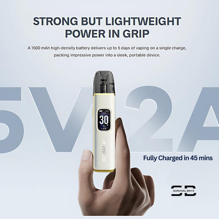 Voopoo Argus G3 Vape Kit (Diamond Pink) - 9 Colours to Choose from - 45 Min Fast Charge 30W /1500Mah, Compatible Will All Argus Pods - No Nicotine (Diamond Pink)