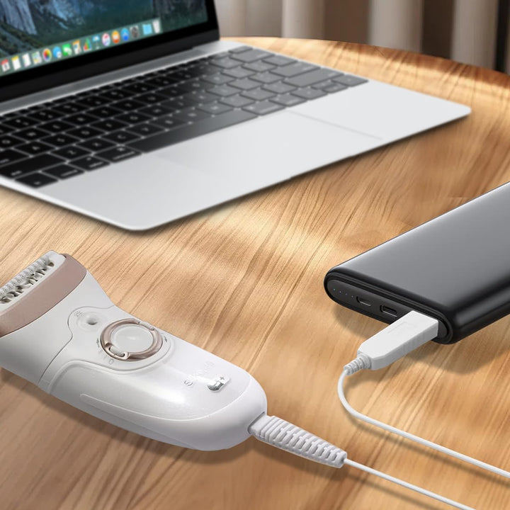 Charger for Braun Silk Epil 9,USB Charging Power Cord Trimmer Replacement Cable for Braun Silk-Epil 9, Silk-Epil 7, Epil 5, Epil 9 Flex Epilator Hair Removal