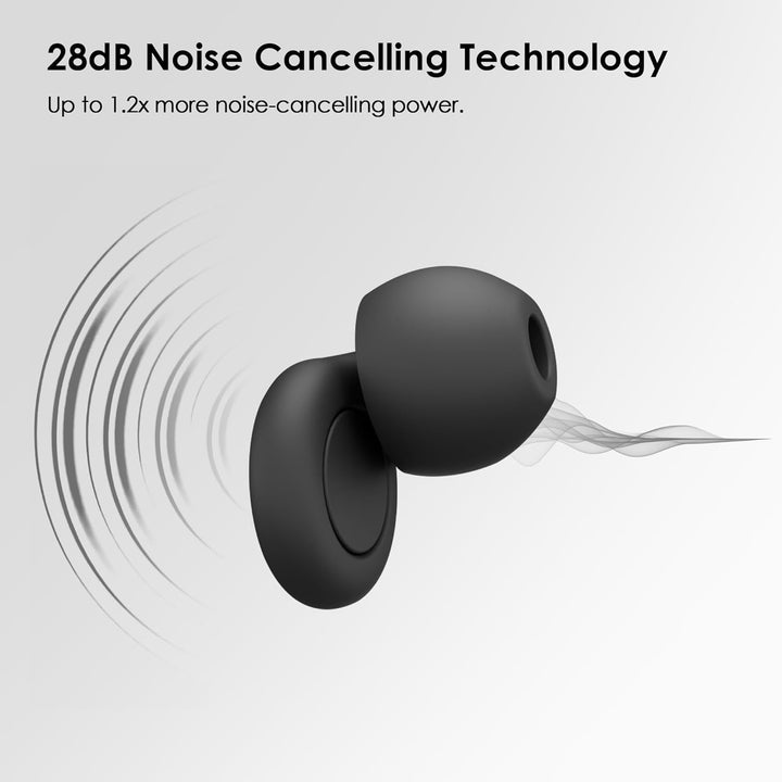 Ear Plugs for Sleep - Flexible Silicone for Superior Hearing Protection,Ultra-Soft Reusable Noise-Reducing Earplugs for Sleep, Focus, Travel | Custom Fit with 8 Tips in XS/S/M/L | 28Db (SNR)