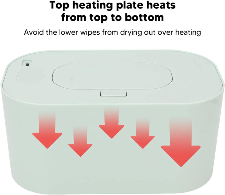 Baby Wipe Warmer USB Charging Outdoor Portable Baby Wipe Constant Temperature Warmer Wipe Heating Box for Outdoor Travel Home
