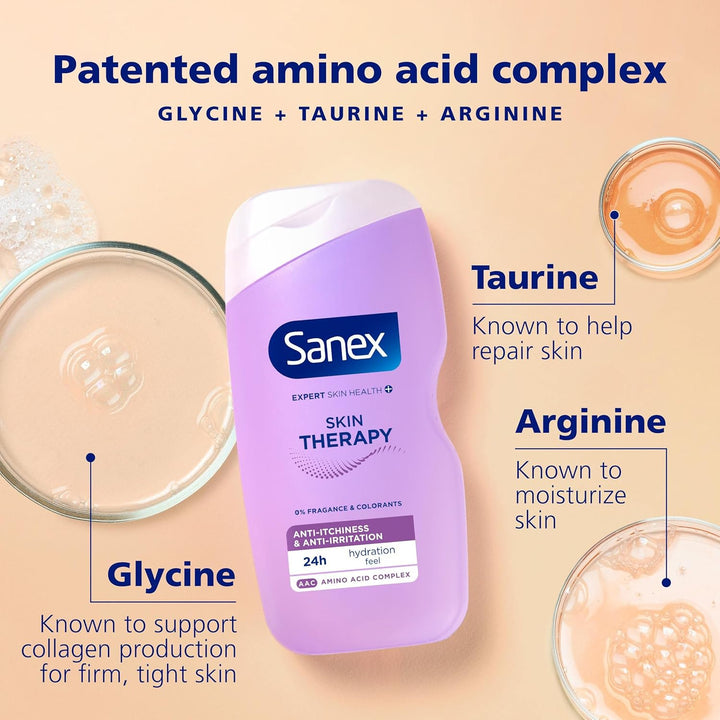 Skin Therapy Anti-Itchiness & Anti-Irritation Shower Oil 450Ml | Shower Gel for Itchy Skin | for Atopic-Prone Skin | Reduce Irritation in Just 3 Days of Use | Amino Acid Complex with Omega-3