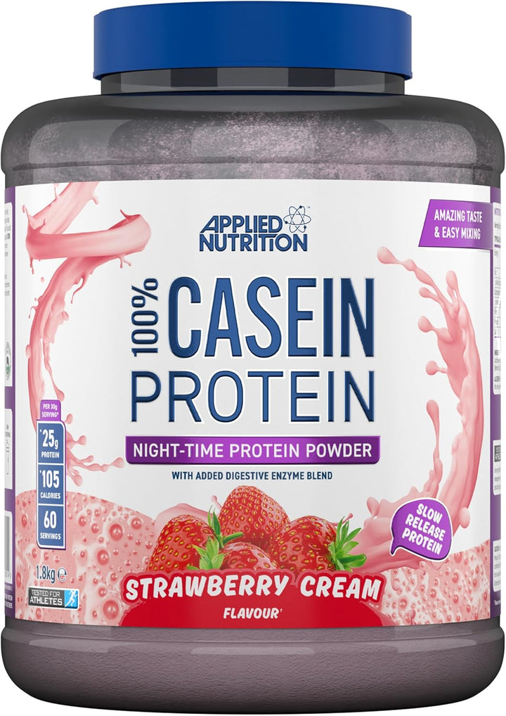 Casein Protein Powder - Micellar Casein Supplement, Slow Release Protein (900G - 30 Servings) (Chocolate Cream) Casein protein, Slow-digesting protein, Protein supplement, Protein powder, Muscle recovery protein, Fitness protein, High protein, Natural pro