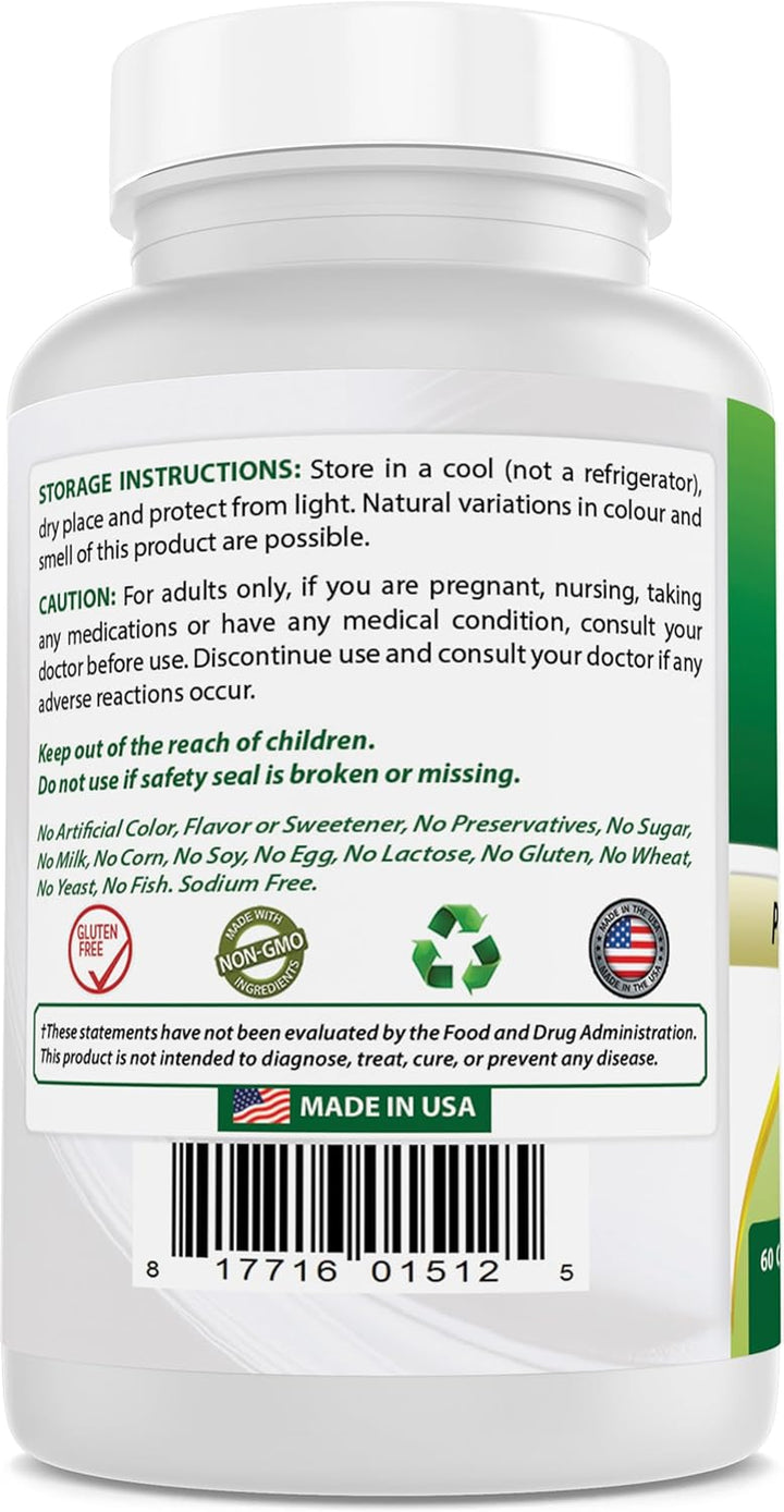 Alpha Lipoic Acid 600 Mg 60 Capsules - ALA Powerful Antioxidant (60 Count (Pack of 1))