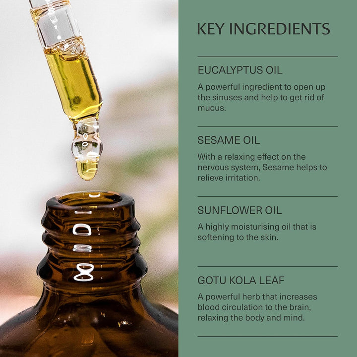 Natural Sinus Relief Decongestant Allergy Relief Support Natural Ingredients |  Nasya Ayurvedic Herbal Oil (30Ml)