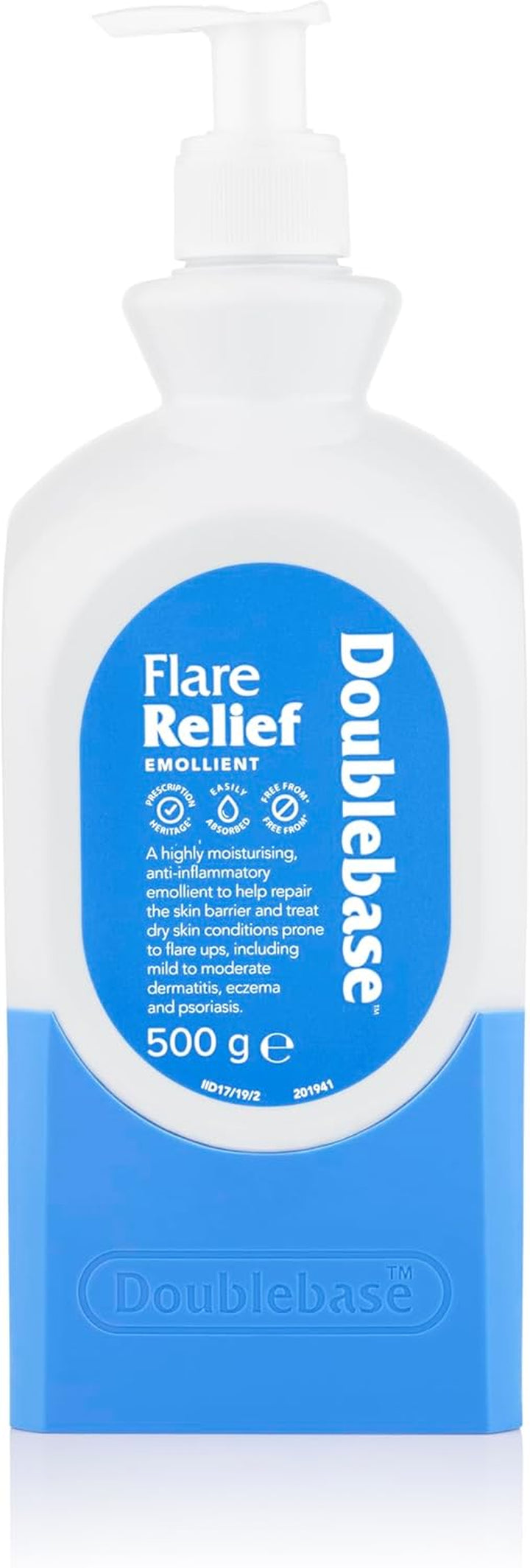 Flare Relief Emollient for the Treatment and Relief of Dry Skin Conditions Such as Eczema and Psoriasis and Dermatitis, 500G Pump Pack