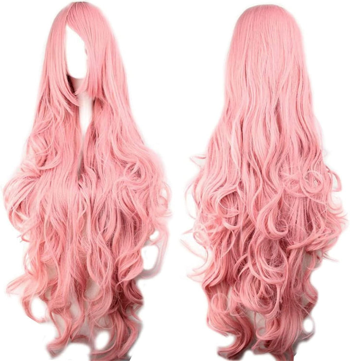 29.5" 75Cm Long Black Wigs for Women Long Straight Synthetic Black Wigs for Party Cosplay Halloween Anime((B-Black)