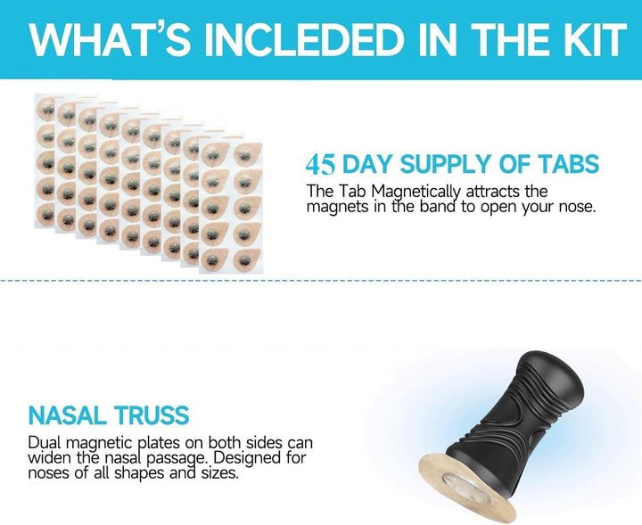 Refill Pack for Magnetic Nose Strip, Breathing Nasal Strip Snoring Aids for Men for Men & Women Improve Sleep Quality, Refill anti Snoring Device Compatible with Magnetic Nasal Strips