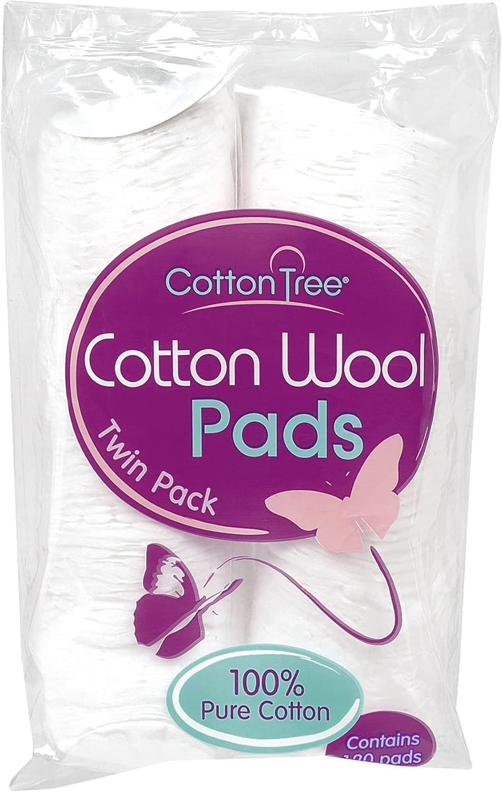 100 Percent Pure Cotton, round Cotton Wool Pads, 80 Count