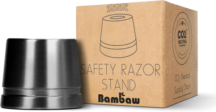 Safety Razor Stand, Does Not Fit All Safety Razors, Double Edge Razor Holder, Shaving Stand, Black