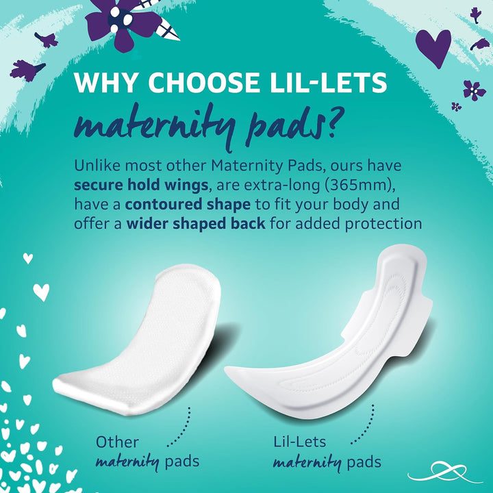 Maternity Pads | 10 X Extra Long Maxi Thick Pads with Wings