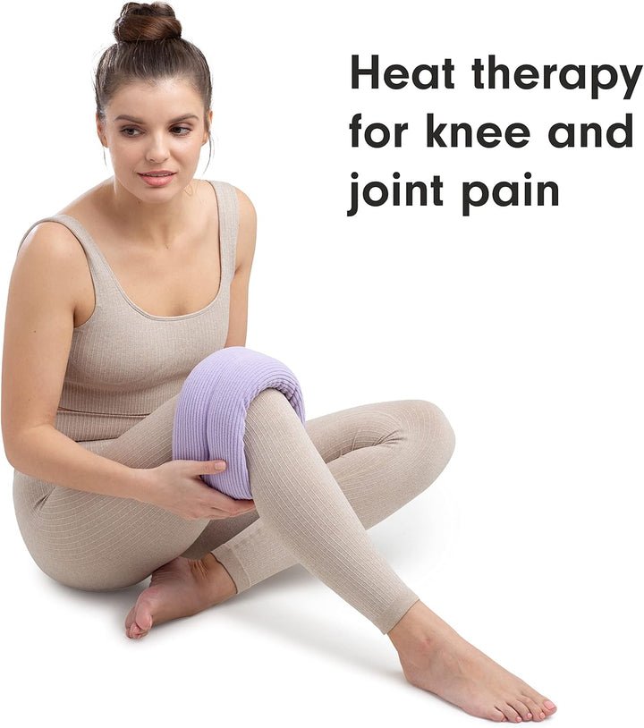 Lavender Body Wrap - Microwavable Wheat Bag - Microwave Heat Pad Soothing Hot Pack - Lilac Fleece