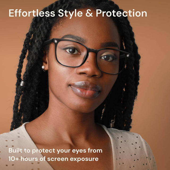 Blue Light Blocking Glasses - Fashion Square Fake Eyeglasses, anti UV Ray Computer Gaming Glasses, Blue Blockers Glasses for Women/Men