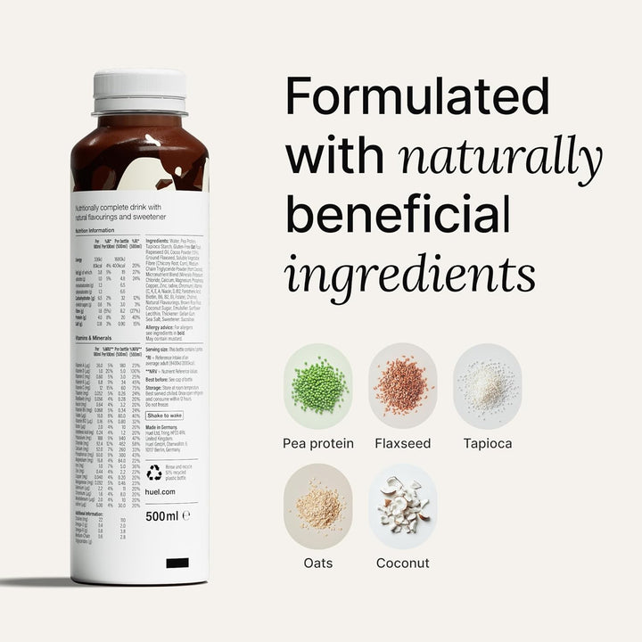 Ready-To-Drink Meal, Chocolate Protein Drink, 8 X 500Ml Bottles, Protein Shakes, Pre-Portioned Meal, 20G of Protein per Bottle, Rich in Essential Vitamins, Minerals, Meal Replacement Shake