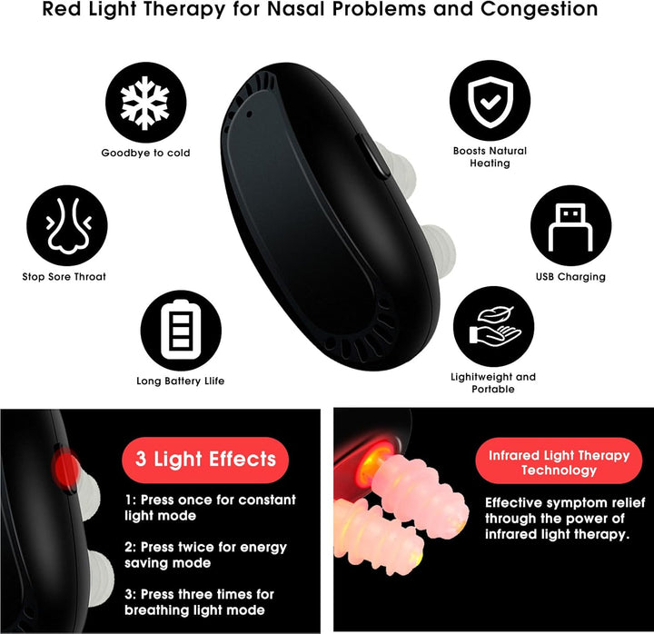 Infrared Nasal Therapy, Red Light Nasal Therapy for Nasal Soothing and Clearing