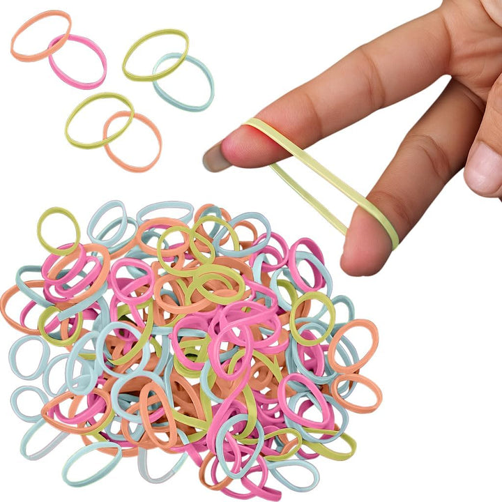 250X Clear Elastic Ponytail Holders, Ties, Small