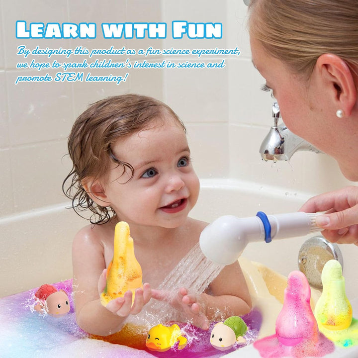 ®Kids Bath Bombs Kit - 6Pcs Bubble Bottles & 2Pcs Surprise Box Toy,Interactive Science Toys for Kids,Fun Bubble Bath Gift丨Idea Birthday Gifts for Girls Boys-8-Pack