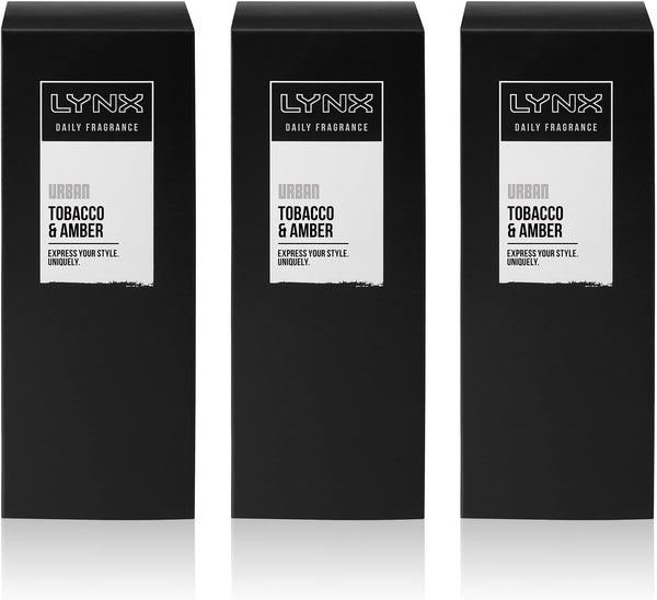 Urban Daily Fragrance Precision Pump Body Spray with Tobacco & Amber Fragrance 3 Pack of 100Ml