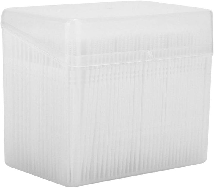 Double Head Teeth Cleaning Toothpick Oral Care Floss Pick 1100Pcs Box for Large Tooth Crevice (Pink)