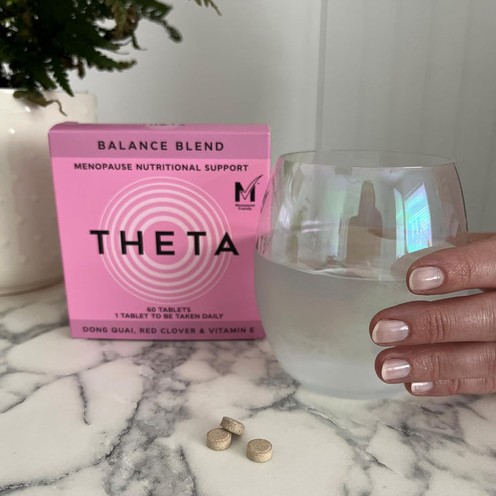 Balance Blend Menopause & Perimenopause Supplement for Symptom Relief | Specific Blend of Dong Quai, Red Clover & Vitamin E to Ease Hot Flushes, Night Sweats & More | 60 Mtick Certified Tablets