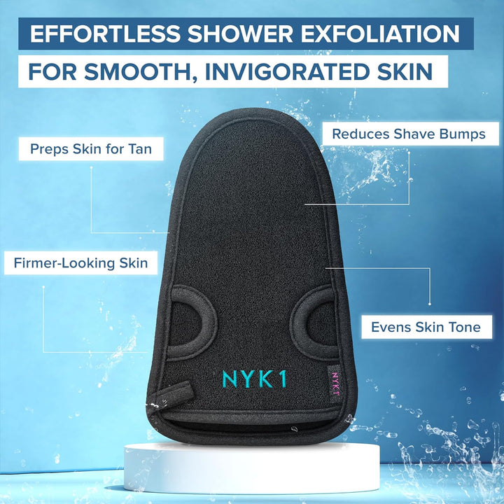 DEEP Exfoliation Body Exfoliator Mitt for Dead Skin Removal (1 Glove)  Exfolimitt Exfoliating Glove for Smooth, Healthy & Glowing Skin - Washable, Quick-Drying & Gentle on Skin