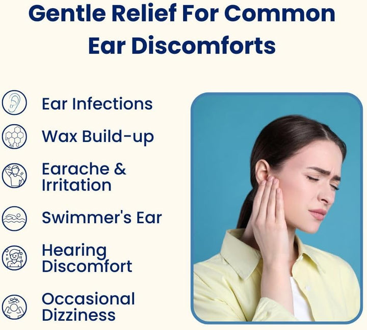 Mullein Ear Drops Ear Infections Earache Effective Relief Ear Pain, Swimmer'S Ear, Excessive and Hardened Ear Wax | Ear Wax Removal Solution with Natural Ingredients