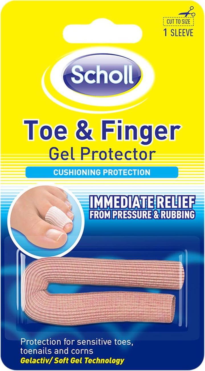 Scholl Gel Big Toe Spreader - Toe Separator Spacer for Overlapping Toes, Immediate Pain Relief from Rubbing and Pressure of Overlapping Toes, Toe Protectors, Straighteners for Bent Toes