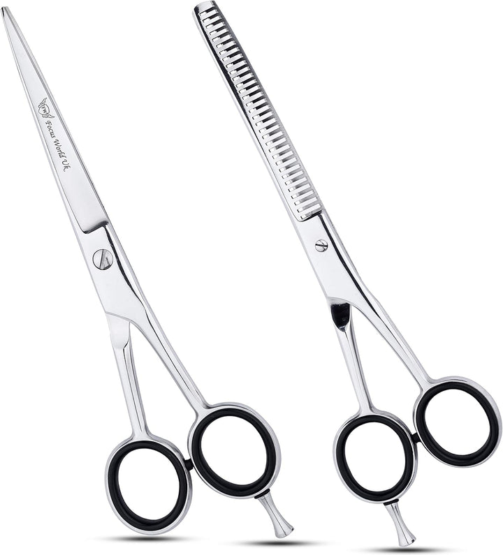 Hair Thinning Scissors 6.5 Inch Barber Hair Shears for Hairdressing Cutting Texturizing & Styling - Stainless Steel