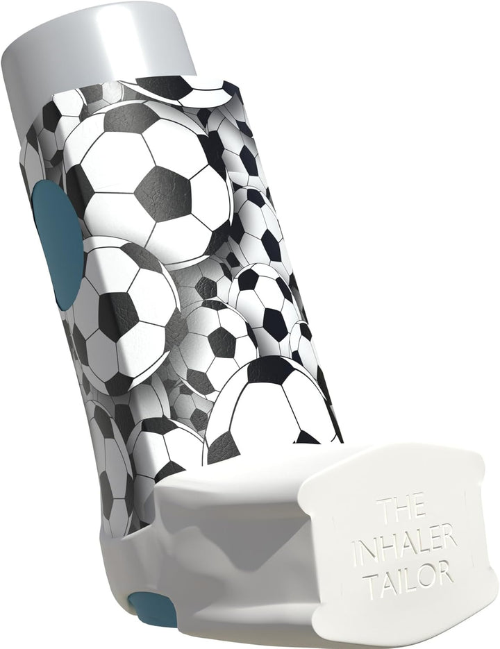 Sport Collection of Inhaler Cases – for Ventolin and Shorter Style Inhalers – Vegan Leather Case for Kids and Adults – Handmade in England (Neon Geometric, Shorter Style)