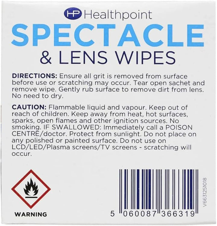 Spectacle Wipes, Extra Value 52 Pack, 2 Packs (104 Wipes!)