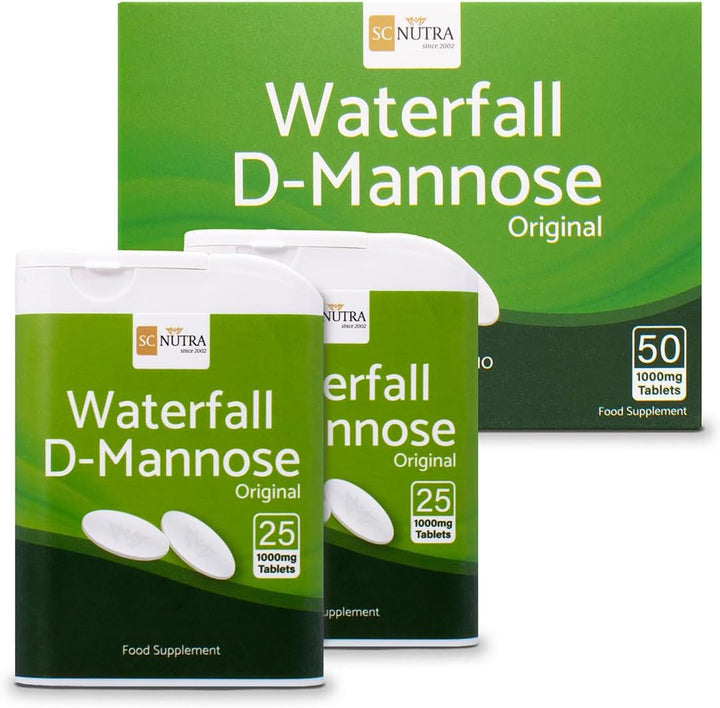 Waterfall D-Mannose Tablets 1000Mg - Dmannose Naturally Sourced from Birch - Suitable for Vegetarians & Vegans -  ()