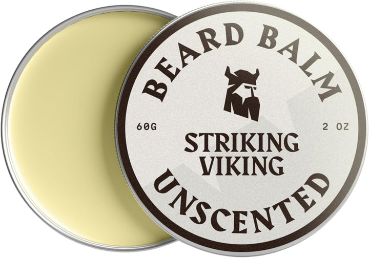 Beard Balm for Men - 60 G, Light Hold, Vanilla Scent - Leave-In Beard Conditioner with Shea Butter & Tea Tree Oil - Softener for Hydration & Styling
