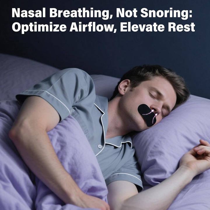 40 PCS Mouth Tape for Sleeping - anti Snoring Strips, Hypoallergenic & Breathable Mouth Strip for Men & Women, Nighttime Mouth Breathing Aid, Comfortable Sleep Tape with Gentle Adhesion