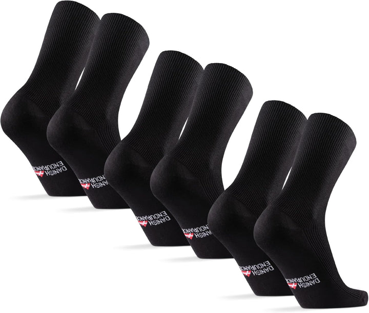 Diabetic Socks for Men, Soft Grip Non Elastic Bamboo Socks, Non Binding Top for Swollen Feet and Ankles, Unisex, 3-Pack