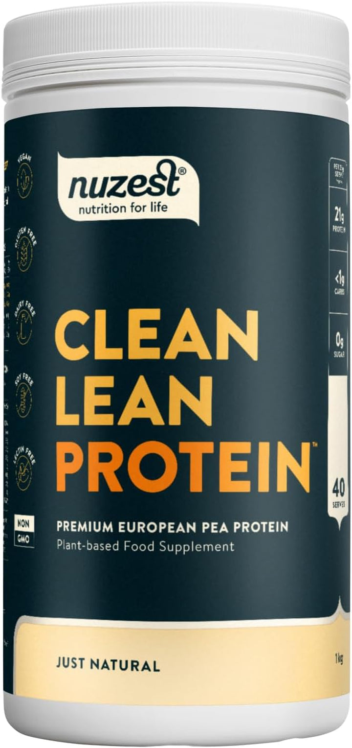 Vegan Protein Powders by  - Clean Lean Protein - Smooth Vanilla - Plant Based Pea Protein Shake - Low Calorie & Low Carb - Gluten Free - Dairy Free - 500G (20 Servings)