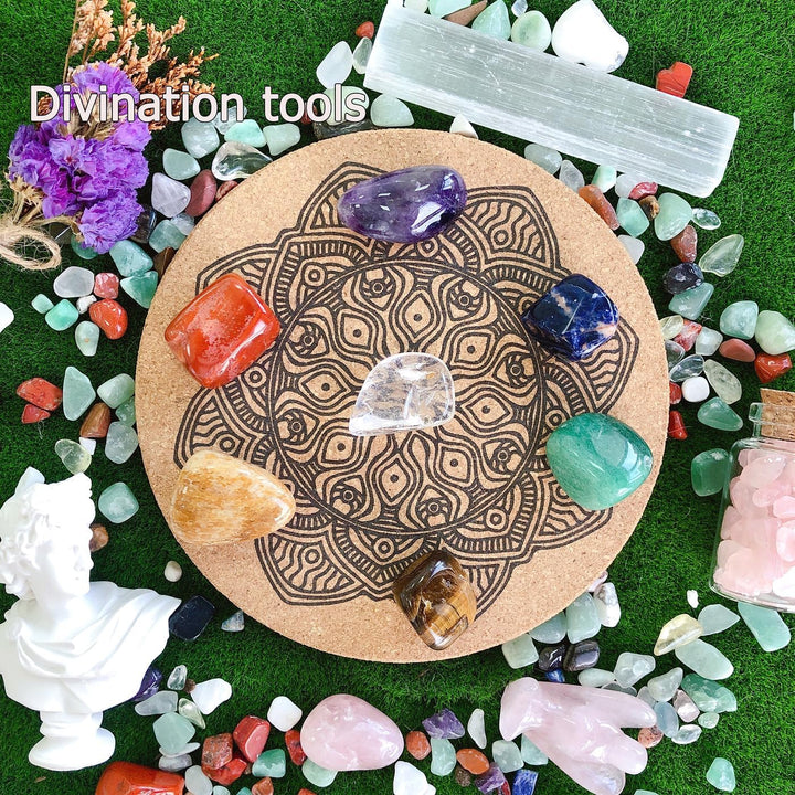 0.55Lb Healing Crystals Gemstones Set Polished Gems Stones for Kids Decorative Coloured Tumbled Bulk Chakra Spiritual Reiki Divination Meditation Rock Stone 15PCS