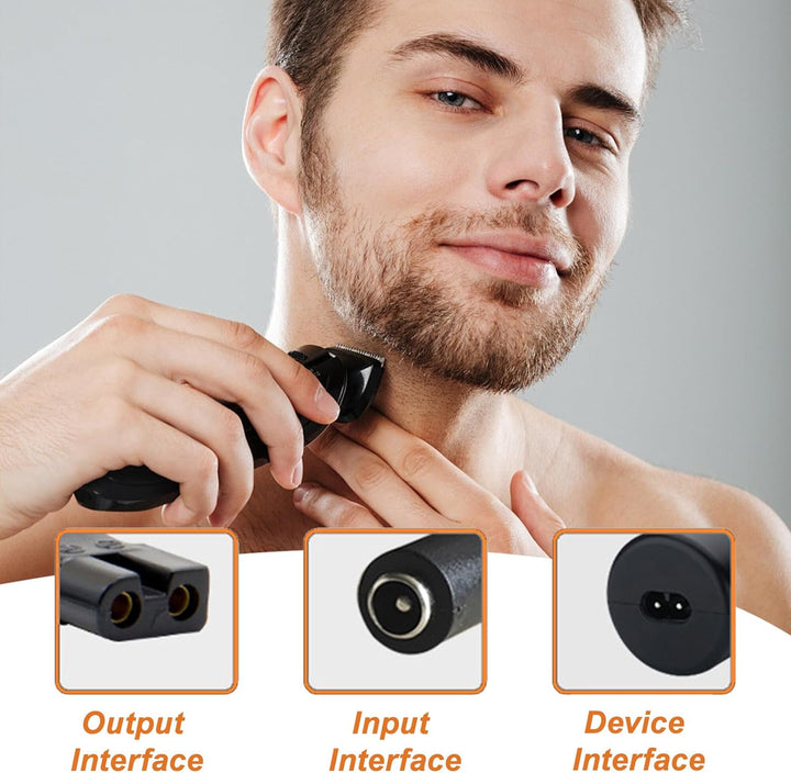 8Pcs USB Shaver Charger Cable Kit,5V USB Black Electric Shaver Chargers & Power Supplies for Hair Clippers, Beard Trimmers, Shavers, Beauty Instruments, Desk Lamps, Purifiers