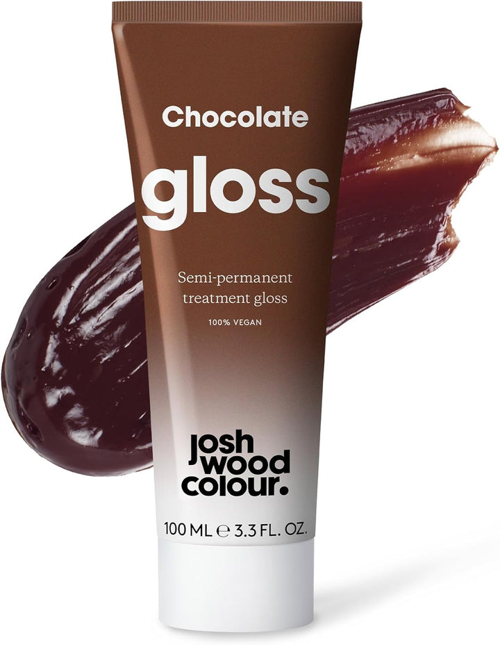 Josh Wood Hair Gloss (Caramel) - Semi-Permanent Gloss Refreshes and Enriches Brown Locks, Adds Warm Caramel Tones - Lasts up to 6 Washes - 100% Vegan - Cream (100Ml)