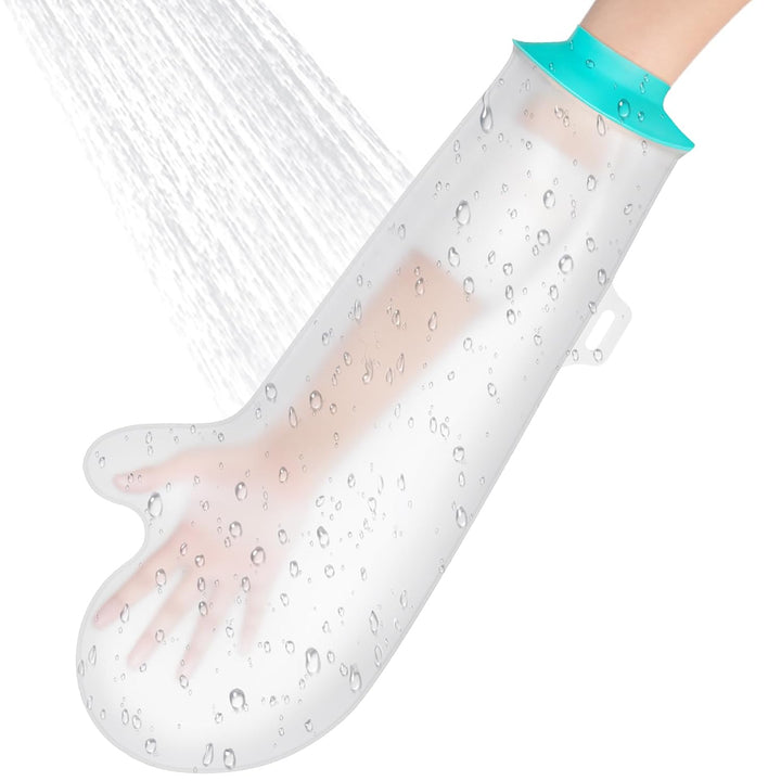 Waterproof Knee Cast Cover, Reusable Adult Knee Cover for Shower, Soft & Comfortable Cast Protectors for Broken Knee, Watertight Seal Cast Bag for Bandages, Dressings, Wound Care Supplies