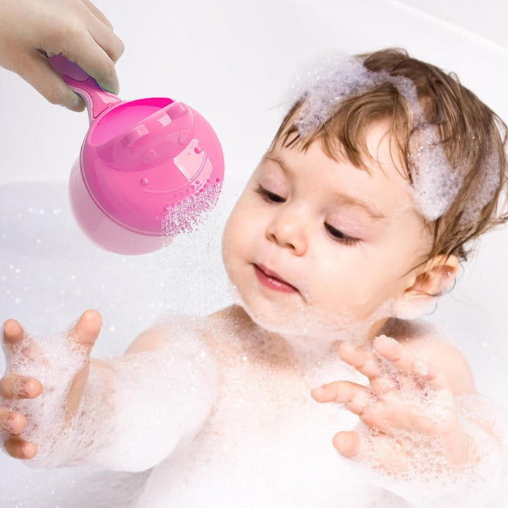 Baby Bath Cup | Toddler Rinse Cup,Cartoon Bucket Pourer Safety for Shampoo Shower Kids Bathtub Hair Washing Bathing Time Bathroom Daily