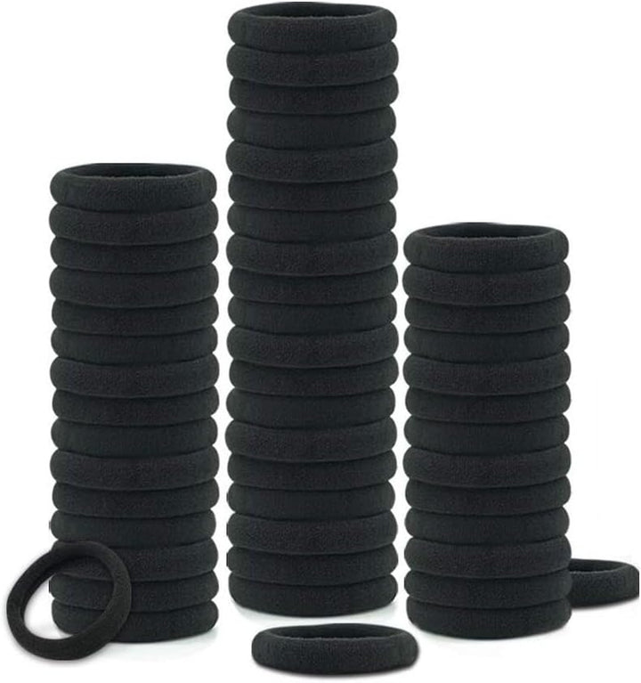 Hair Bands 50-Pcs, Hair Bands for Women, Ponytail Holders, Hair Bobbles Hair Ties (50 Bands)
